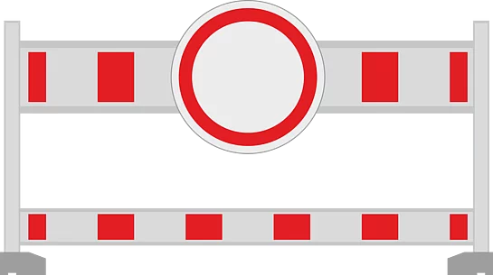 Straßensperrung Schild Durchfahrt verboten